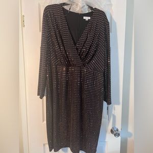 New, Never worn Calvin Klein shiny dress.